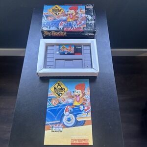 Rocky Rodent SNES CIB Partially Shrink Wrapped 95% Sealed Excellent Cond Vint.